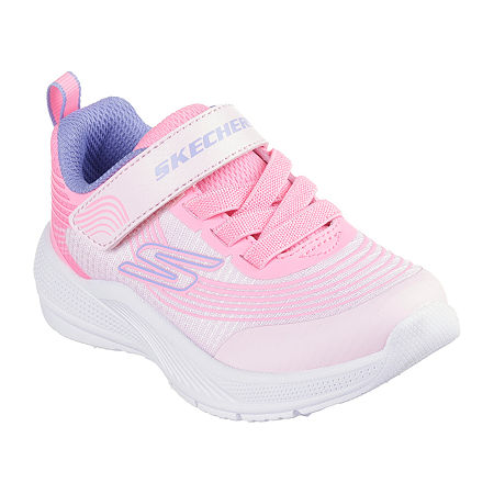 Skechers Girls Microspec Advance Sneakers, 6 Medium, Pink