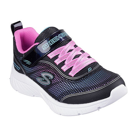 Skechers Girls Microspec Plus Sneakers, 2 Medium, Black