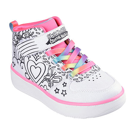 Skechers Girls Sport Court 92 Sneakers, 2 Medium, White