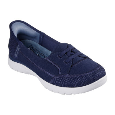 Skechers Hands Free Slip-Ins Womens On-The-Go Flex Top Notch Slip-On Shoe