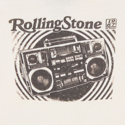 Ripple Junction Juniors Rolling Stone Vinyl Records Baby Tee Womens Crew Neck Short Sleeve Graphic T-Shirt