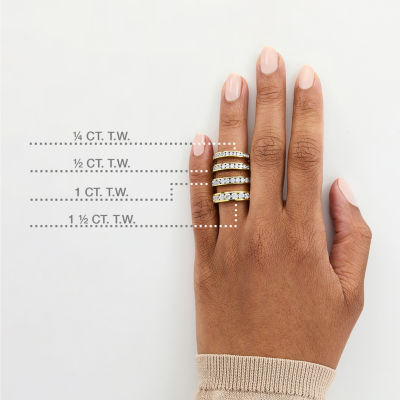 1 CT. T.W. Lab-Grown Diamond Wedding Band in 10K or 14K Gold