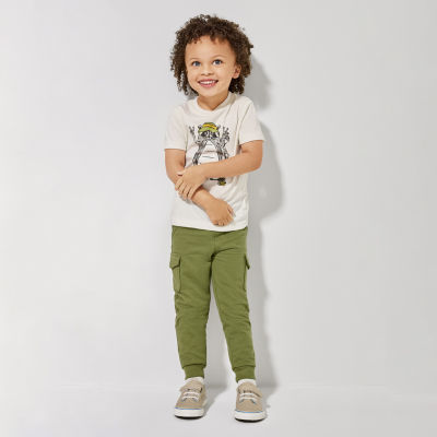 Okie Dokie Toddler Boys Cuffed Cargo Pant