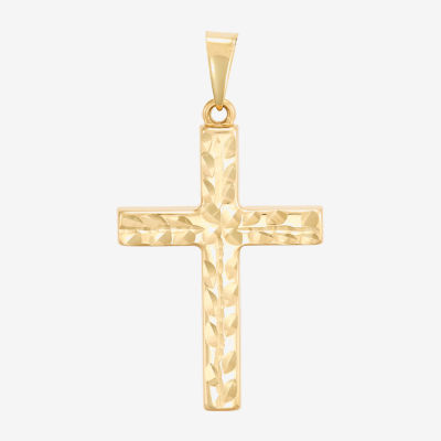 Unisex Adult 14K Gold Cross Pendant