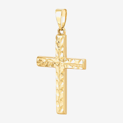 Unisex Adult 14K Gold Cross Pendant