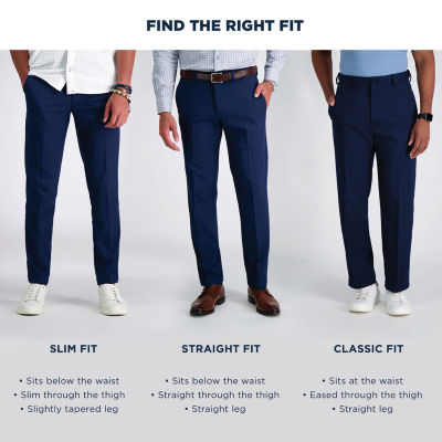 Haggar® Men's Wrinkle Free Slim Fit Flat Front Pant