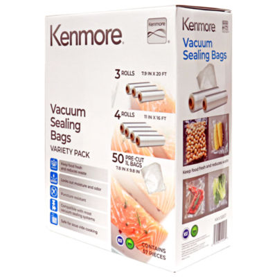 Kenmore Vacuum Sealer Bag & Roll Variety Pack (57 PC)