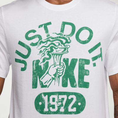 Nike Just Do It Mens Crew Neck Short Sleeve Regular Fit Graphic T-Shirt