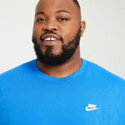 Nike Club Embroidered Logo Mens Crew Neck Short Sleeve Active Big and Tall T-Shirt