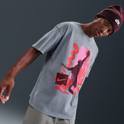 Nike Mens Crew Neck Short Sleeve Regular Fit Big and Tall Graphic T-Shirt