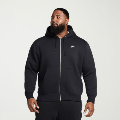 Nike Club Club Mens Long Sleeve Zipper Active Big and Tall Hoodie