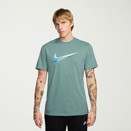 Nike Mens Crew Neck Short Sleeve Regular Fit Big and Tall Graphic T-Shirt, X-large Tall, Green
