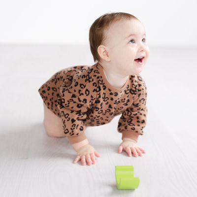 Grayson Little Baby Girls Crew Neck Long Sleeve Bodysuit