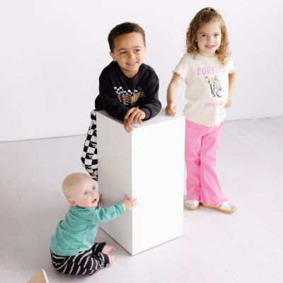 Grayson Little Toddler Girls Flare Drawstring Pant