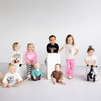 Grayson Little Toddler Girls Flare Drawstring Pant