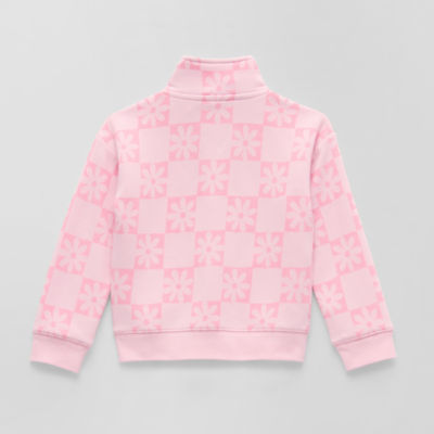 Okie Dokie Toddler & Little Girls Long Sleeve Quarter-Zip Pullover