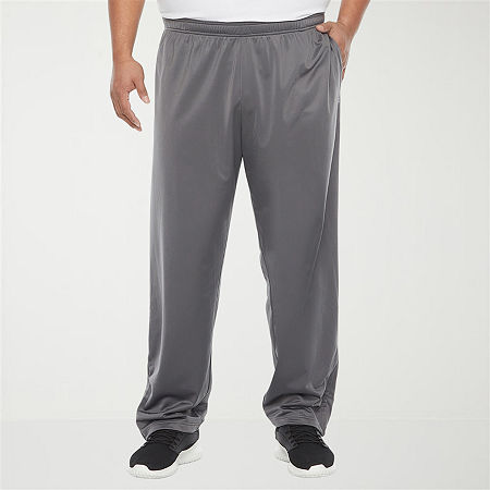 Xersion Mens Big and Tall Tricot Workout Pant, Large Tall, Gray