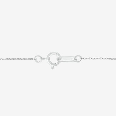 Womens Lab Created Blue Sapphire Sterling Silver Oval 18 Inch Pendant Necklace