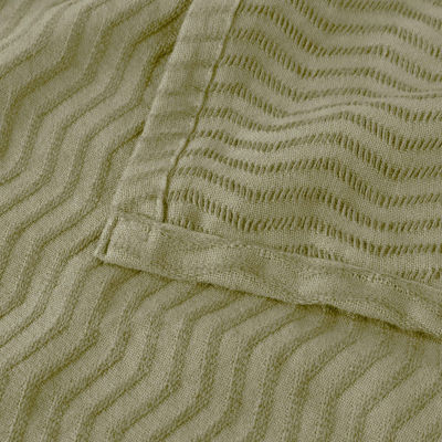 SUPERIOR® Jena Jacquard Weave Textured Chevron Cotton Multi-Use Throw