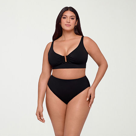 S3 Swim Womens Bralette Bikini Swimsuit Top In Black