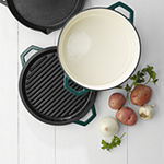 Taste of Home 7-qt. Enameled Cast Iron Dutch Oven with Grill Lid