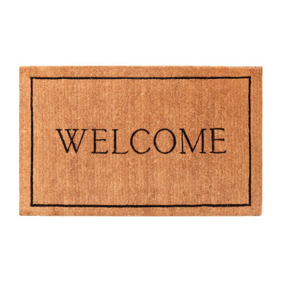 Calloway Mills Welcome Border Outdoor Rectangular Doormat