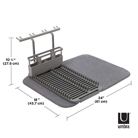 Umbra Dish Rack, One Size, Gray