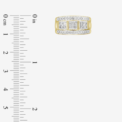 4MM 1 CT. T.W. Natural White Diamond 10K Gold Wedding Band