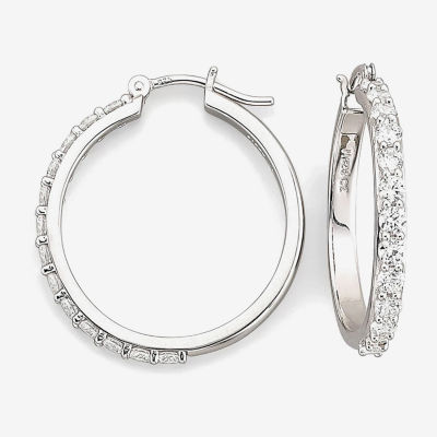 DiamonArt® Cubic Zirconia Hoop Earrings  