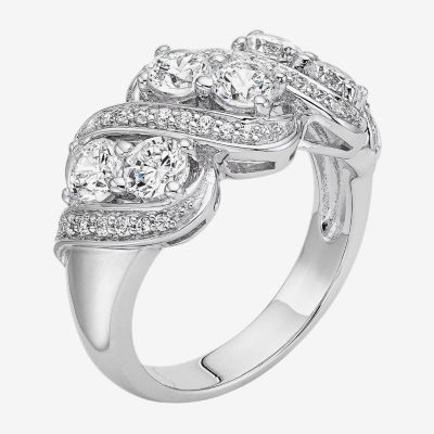 DiamonArt® Cubic Zirconia Sterling Silver Ring