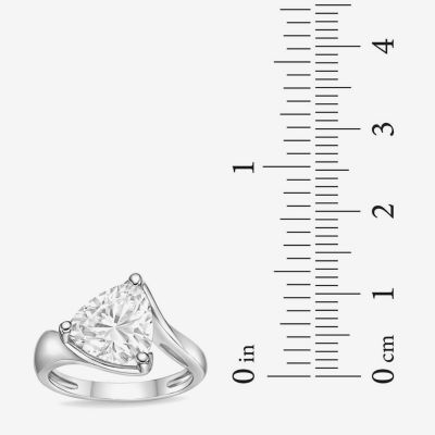 Diamonart Womens Cubic Zirconia Sterling Silver Bypass Fashion Ring