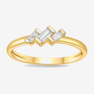 Diamonart Womens Cubic Zirconia Sterling Silver Stackable Ring