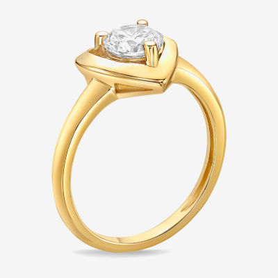 Diamonart Womens Cubic Zirconia Sterling Silver Heart Band