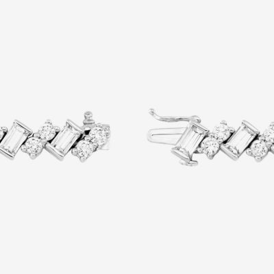 Diamonart Sterling Silver Solid Link Bracelet