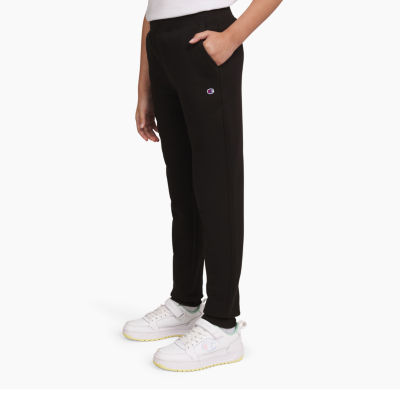 Champion Big Girls Mid Rise Cuffed Fleece Jogger Pant