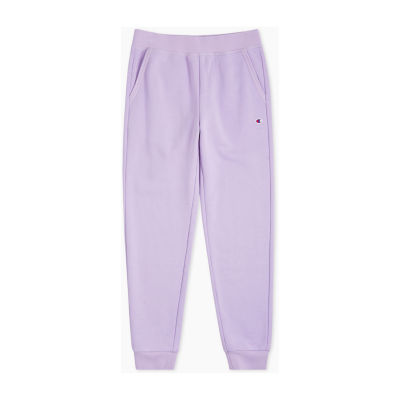 Champion Big Girls Mid Rise Cuffed Fleece Jogger Pant