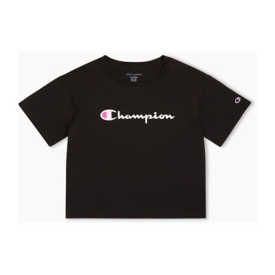 Champion Big Girls Crew Neck Short Sleeve Graphic T-Shirt