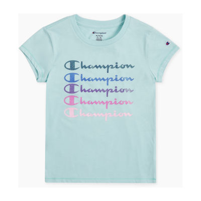 Champion Big Girls Crew Neck Short Sleeve T-Shirt