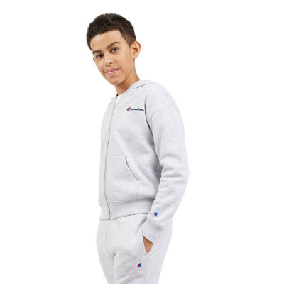 Champion Big Boys Embroidered Fleece Zipper Hoodie