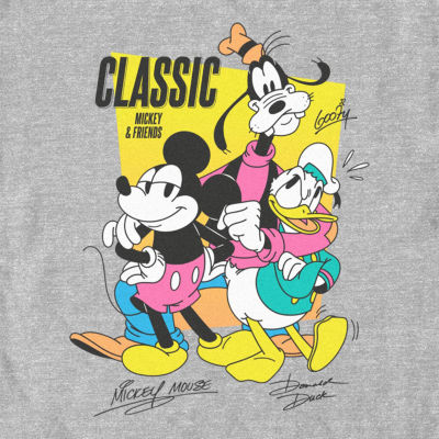 Mens Short Sleeve Mickey and Friends Graphic T-Shirt