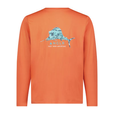 ANGLR Mens Crew Neck Long Sleeve T-Shirt - Escape to Paradise