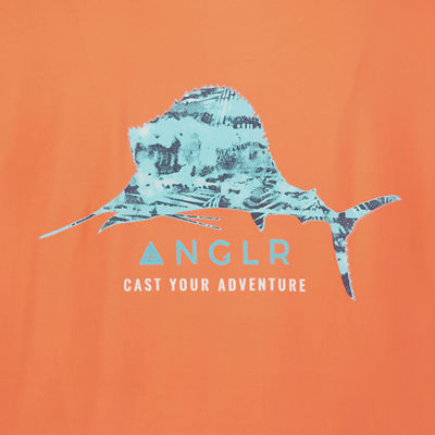 ANGLR Mens Crew Neck Long Sleeve T-Shirt - Escape to Paradise