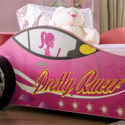 Meera Wheeled Race Car Platform Bed