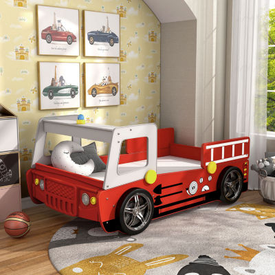 Mitta Wheeled Race Car Platform Bed