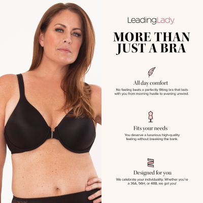 Leading Lady® Racerback – Seamless Front-Closure Underwire Bra- 5415