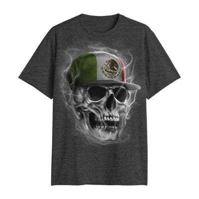 Mens Short Sleeve Skeleton Graphic T-Shirt