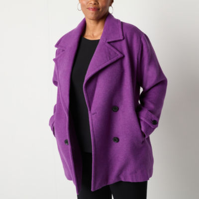 Liz Claiborne Twill Midweight Peacoat Foxvalley Mall