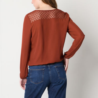 Brannan Womens Long Sleeve Blouse