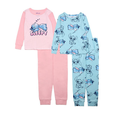 Disney Collection Little & Big Girls -pc. Stitch Pajama Set