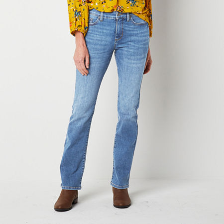 St. John's Bay-Tall Womens Mid Rise Bootcut Jean